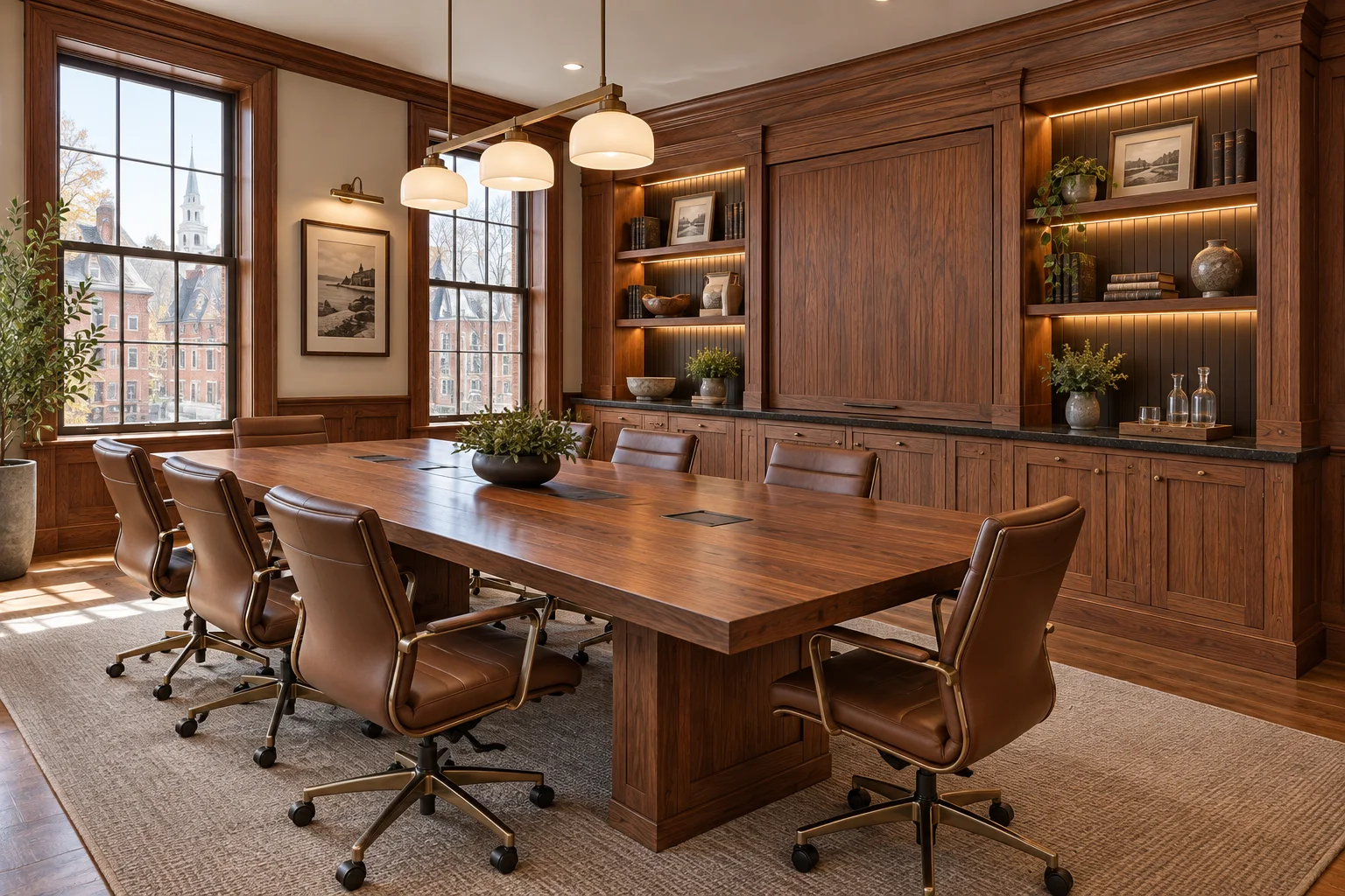 Concept visualization of a custom conference room